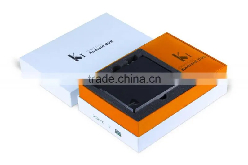 K1 Android 4.4 TV Box+DVB S2 S805 Quad Core 1G/8G Wifi XBMC KODI Free Movies K1+T2 Smart Andorid TV Box