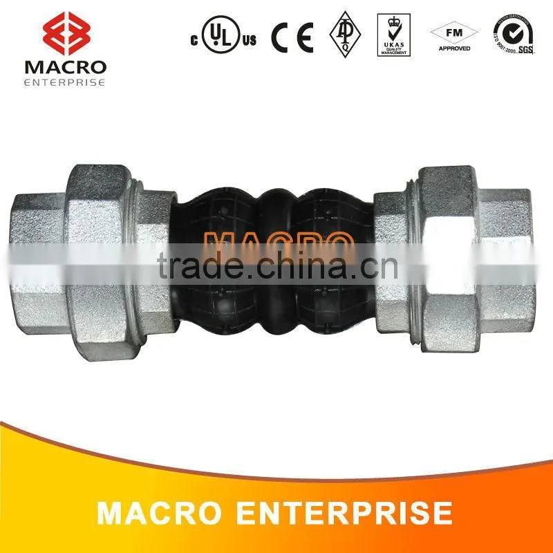 BS Thread union type spherical rubber expansion joint