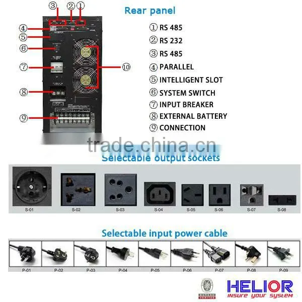 6000va 10000va 15000va 20000va online ups (Centrio DSP 6-20KVA)