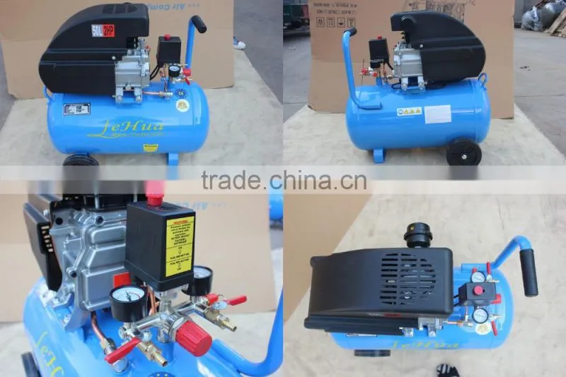 Blue colour 50L electric power direct driven portable air compressor for sale