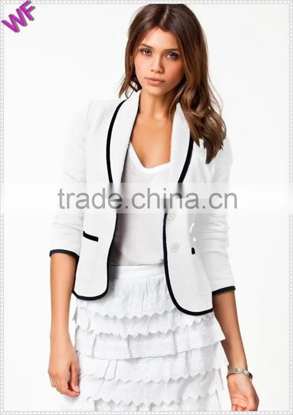 Custom Made High Fashion women blazer with Binding