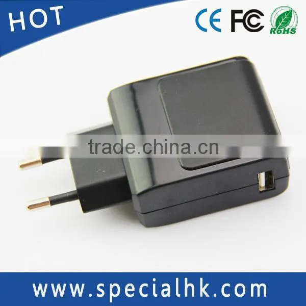 Hot Selling 5V 2A 10W dual port USB wall charger for mobile phone