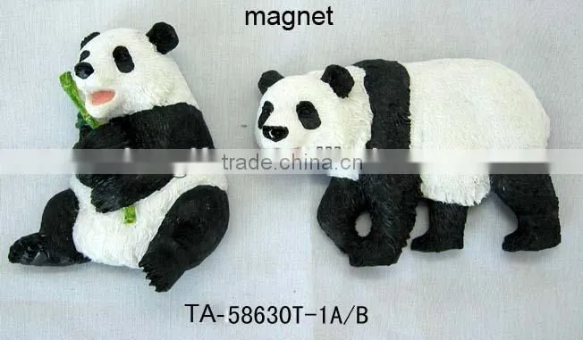 polyresin leopard cat magnet