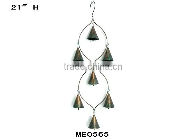 Iron crafts wind chimes with Cow Bells for sale windchime