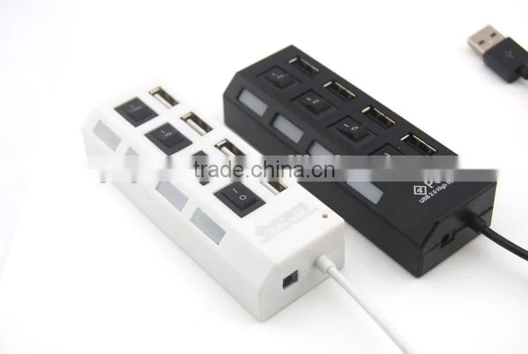 4 Port Usb Hub 2.0 Hi-speed 480MBPS Support 500GB HDD