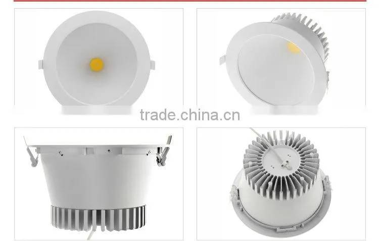 Excellent quality 35000h Long using hour Easy Installation Modern style Patented product 20W COB LED Downlight
