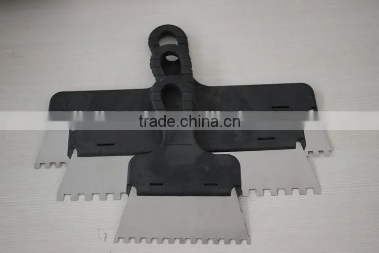 Wall scraper with teeth blade PC handle / Stainless steel hand tool