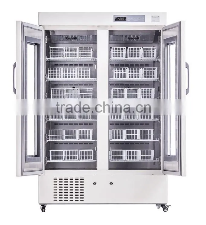 Hospital 4 degree Big Blood Bank Refrigerator and Freezer