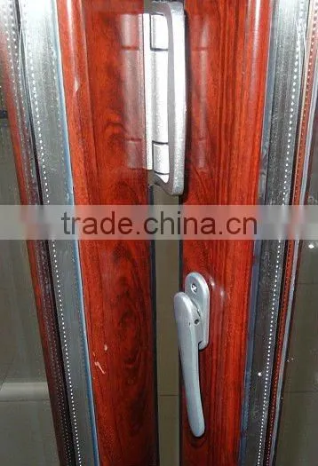 aluminum accordion folding doors with internal shutter and blinds