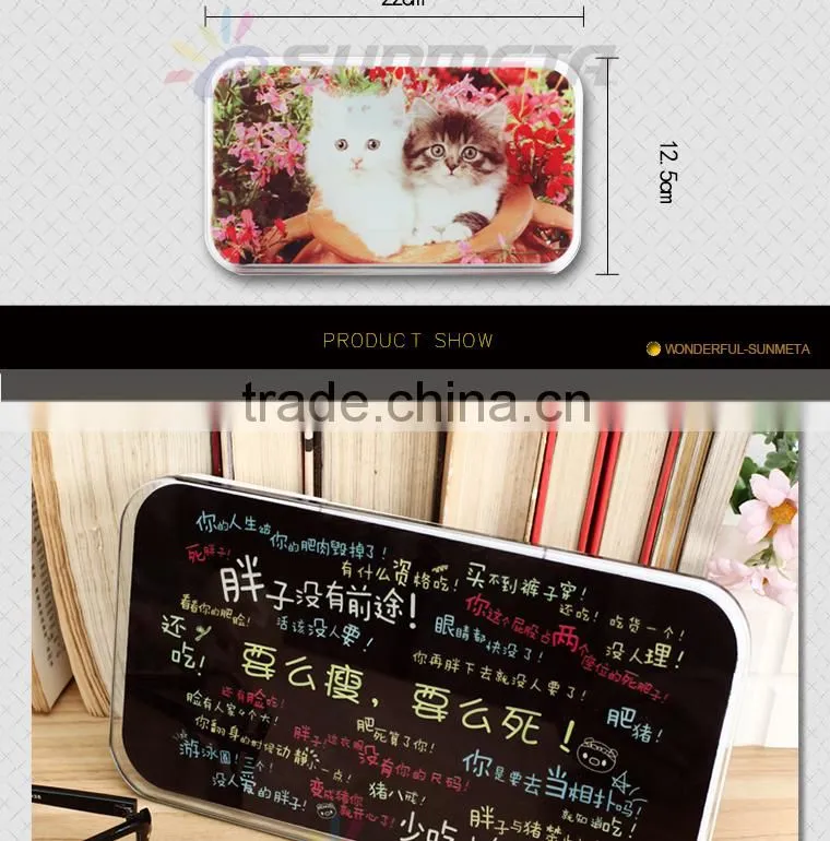 Sunmeta factory directly blank sublimation glass photo frame Electronic scales BL-19
