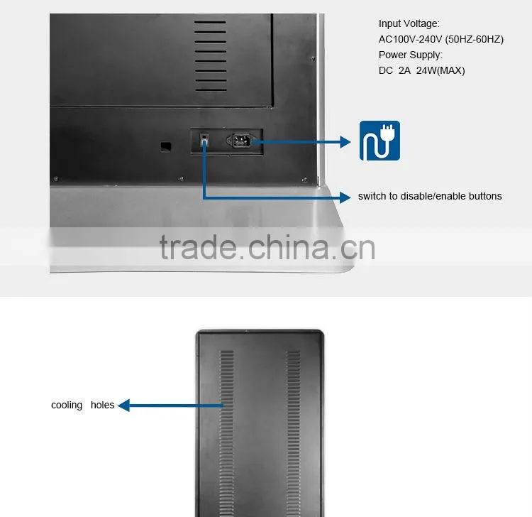 FlintStone 42 inch display kiosks for malls/barber shop display kiosk/restaurant kiosk