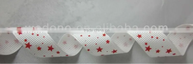 5/8 inch Grosgrain Star Printed Ribbon Wholesale