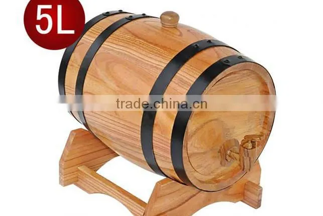 factory direct sale printing logo wooden wine barrel,welcome to order