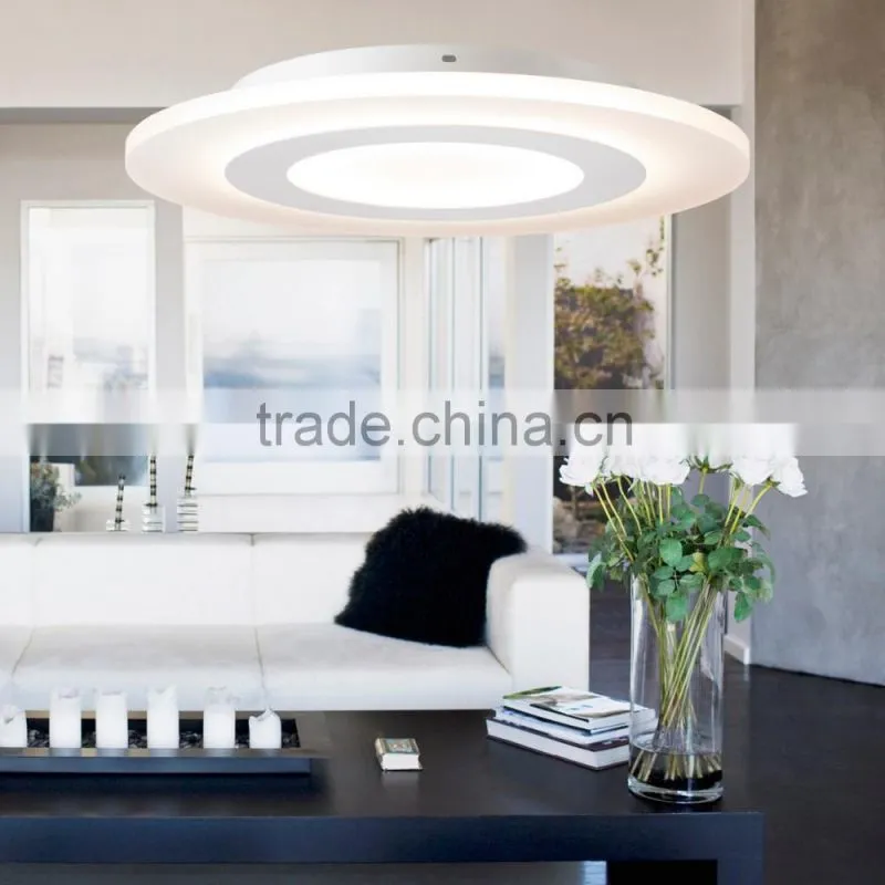 Silver color modern round dimmable led ceiling light for indoor using