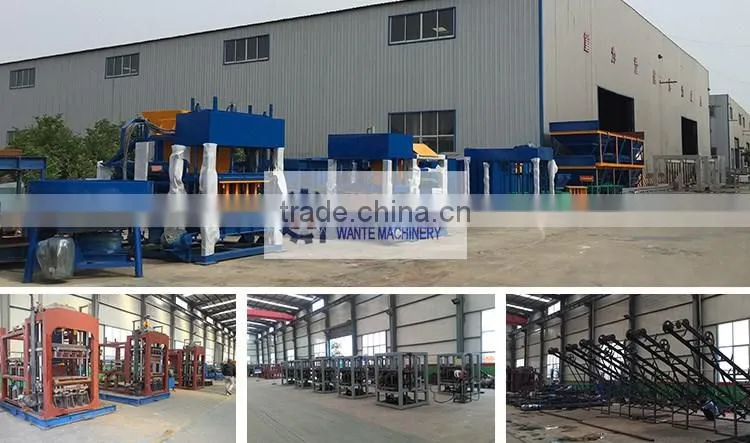 WANTE BRAND QT10-15 fly ash big capacity block making machine fully auto machine