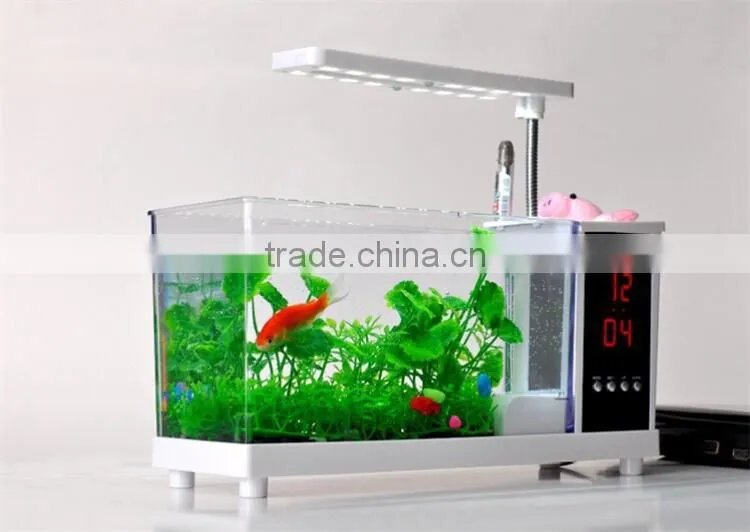 Multifunction USB desk fish tank Creative Lamp