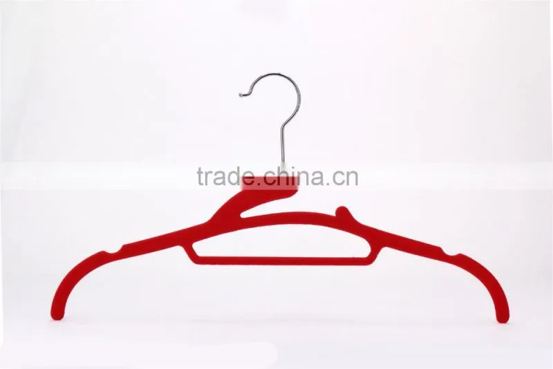 velvet flocked clothes hanger