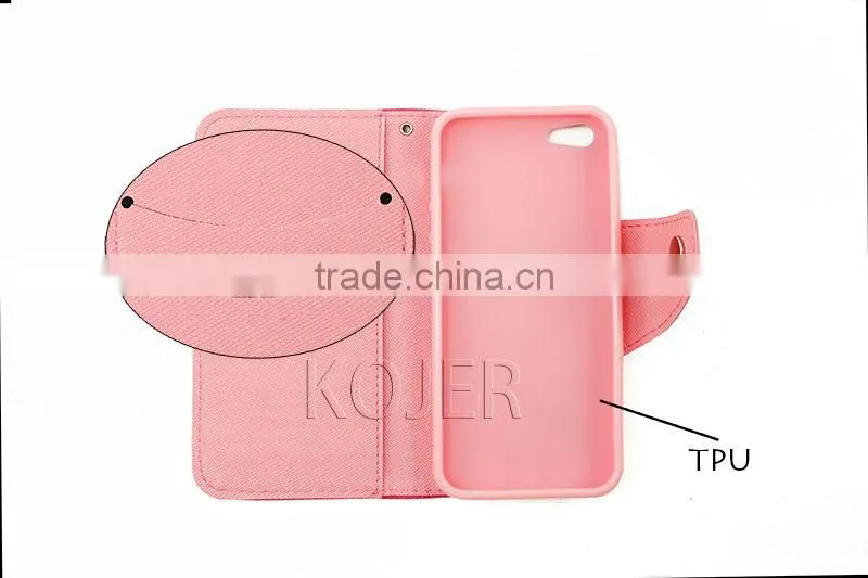 2014 New Products Factory price Retro fashion PU Leather Case For iPhone5 For iPhone5S Cases