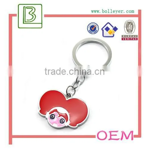 Fashion metal custom kirsite metal keychain