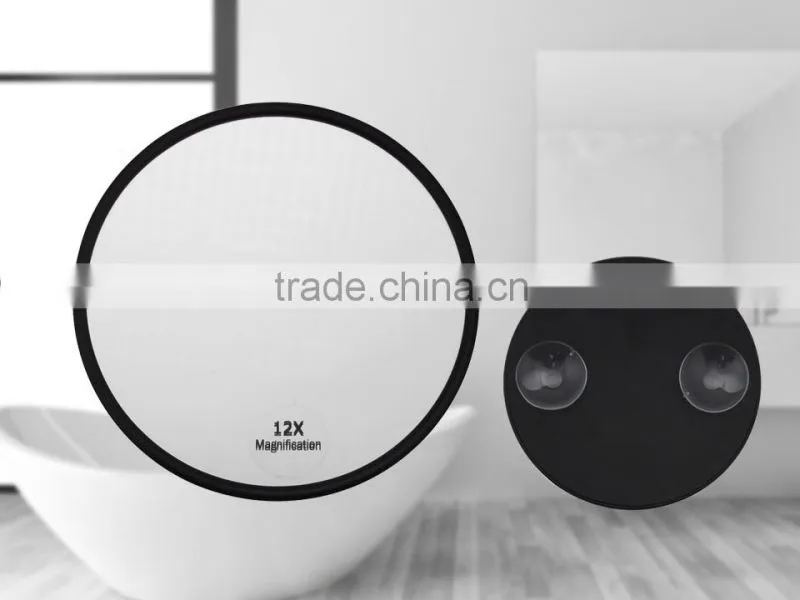 15x magnification suction cup mirror