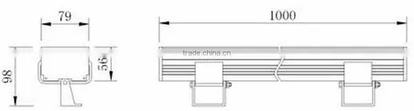 High quality multicolor led linear Wall Washer for projector