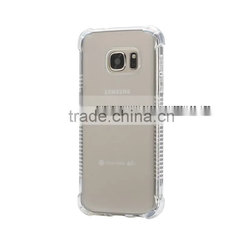 OEM design shockproof &skidproof transparent tpu phone case for samsung s7