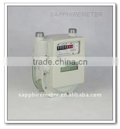 ICG1.6B Sapphire Diaphragm Household Aluminum Case IC card prepaid intelligent Gas Meter
