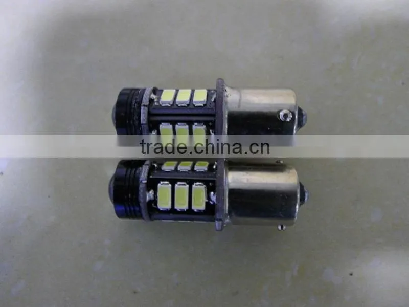 hotsale 12V led light T15 1157 7440 7443 3156 3 1156 Car LED light 5630 12SMD with Lens