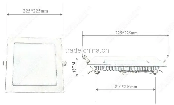 Hot Sale CE RoHS 18W IP44 LED Light Panel