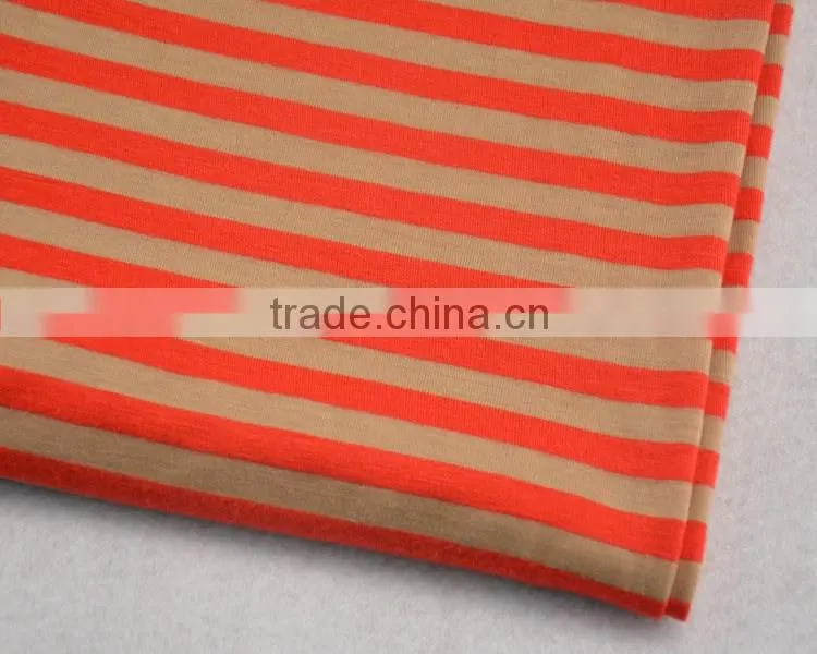 Jiufan Textile Yarn Dyed Feeder Stripe Knitted Fabric for Dress