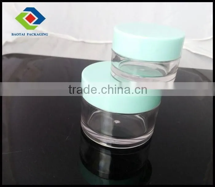 High quality plastic single wall petg jar for coametic packaging