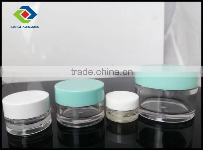15ml 30ml 50ml 100ml cosmetic jar acrylic petg high clear PETG jar