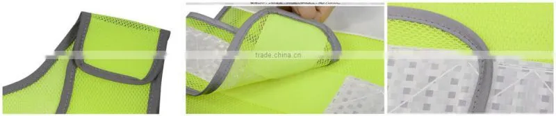 100% polyester mesh PVC reflective high visibility traffic police jacket