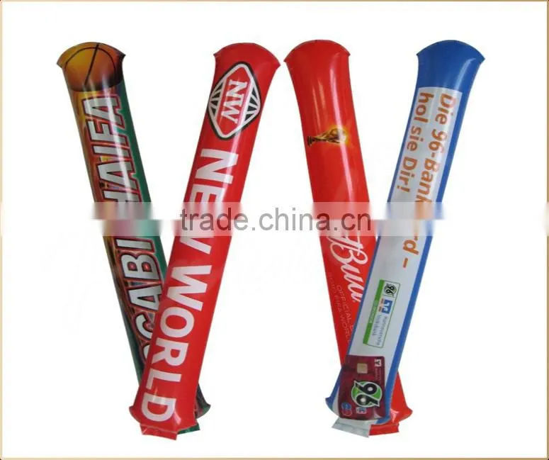 PE/PVC plastic inflatable thunder stick cheering bang bang sticks