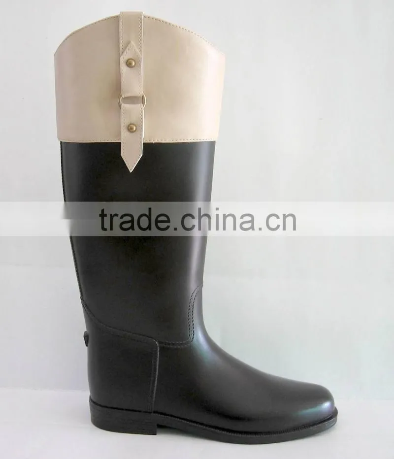 Mens Waterproof Leather Boots Winter Riding Boots HP-02