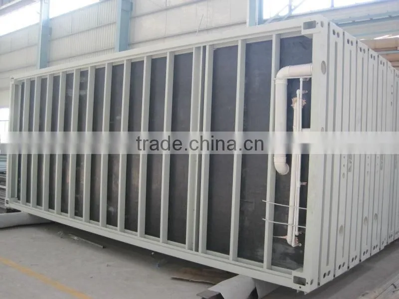 transformed environmental movable container house for living with two roofs