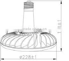 E39/E40 LED High Bay Light (100W,AC85-265V,110Lm/W,3 years warranty)