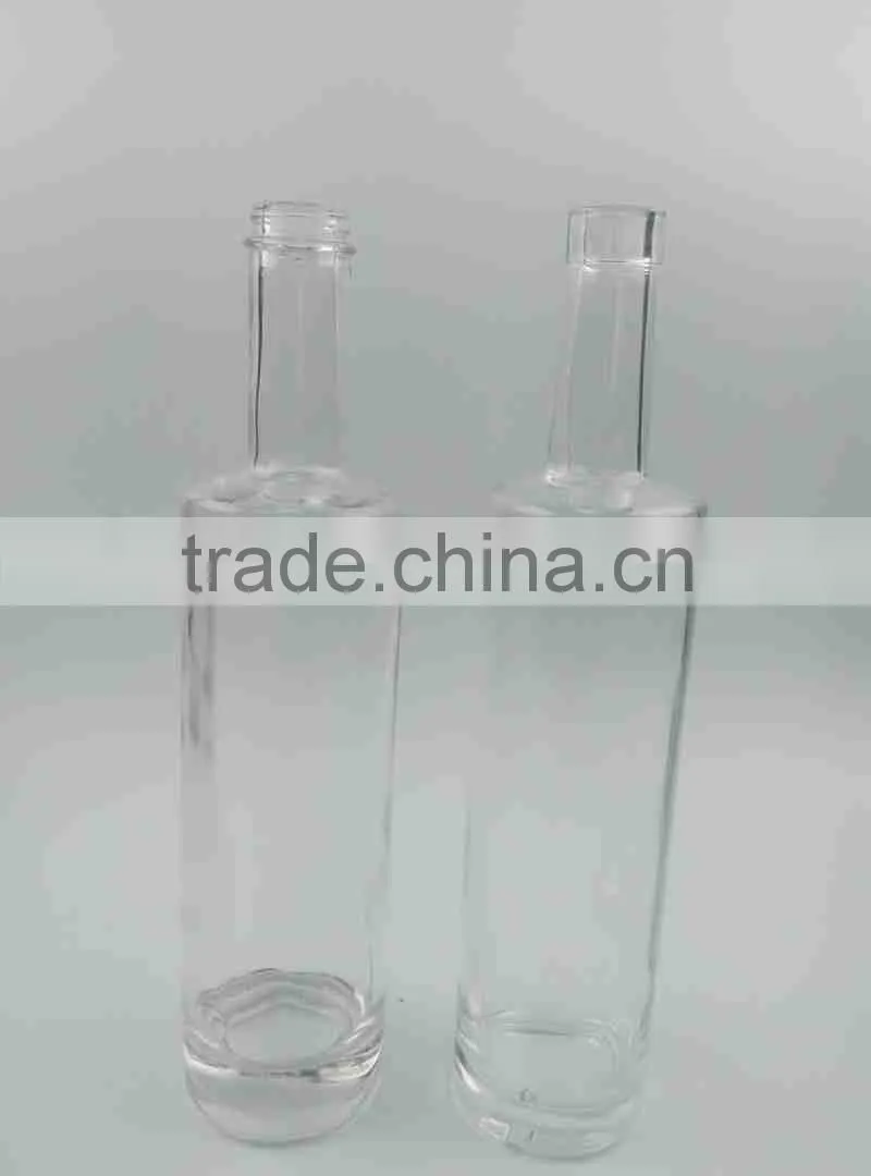 800ml clear glass red wine bottle