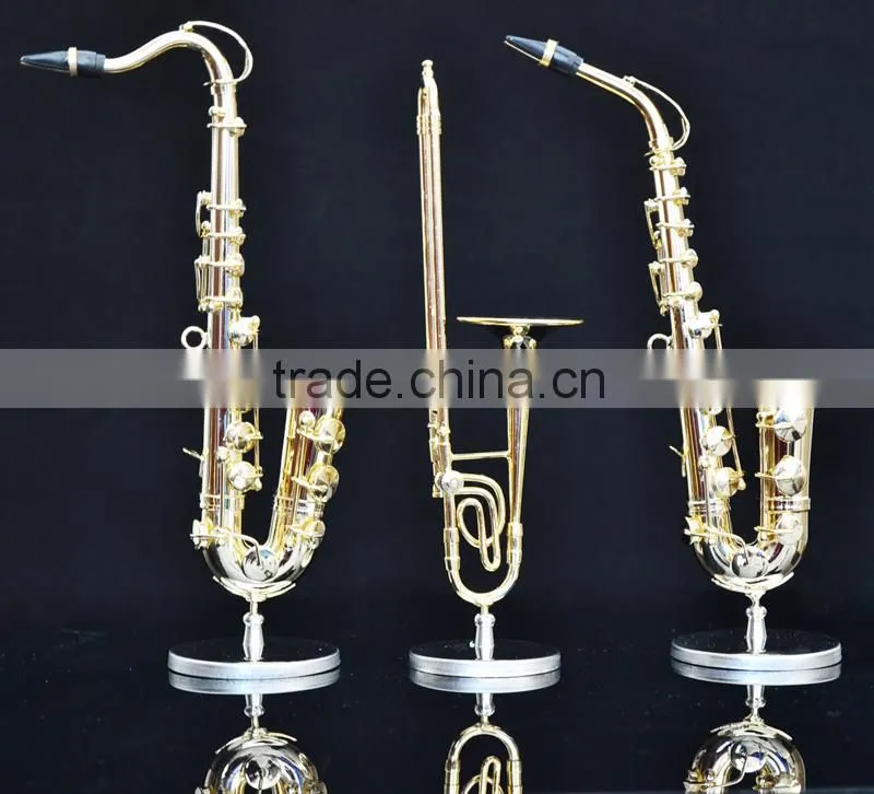 Gold and copper material maked gild mini soprano saxophone