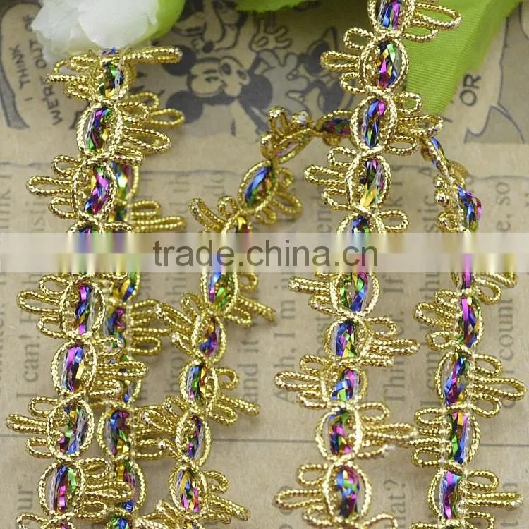 2.1cm colorful nylon wavy belt