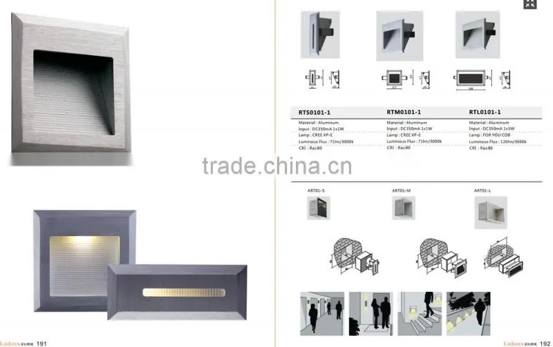 Modern IP65 outdoor led solar stair light