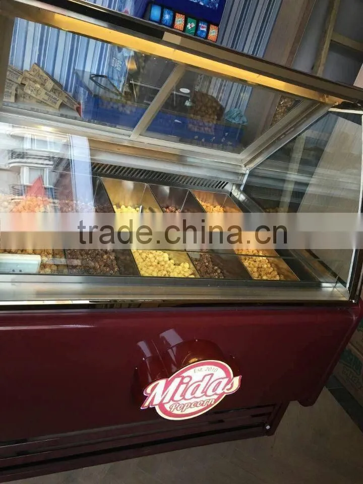Popcorn and ice cream showcaes