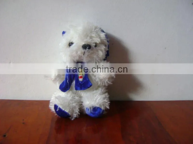 animated brown stuffed plush christmas teddy bear with suit