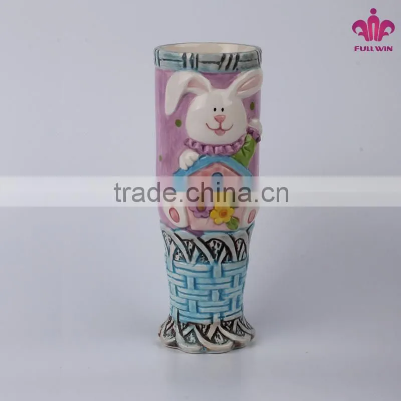 Cute ceramic vases decor in rabbit design