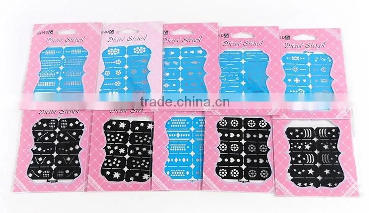 Laste Arrival Fashion DIY 3D Bule Black colors Nail art Decoration Nail art sticker Tips