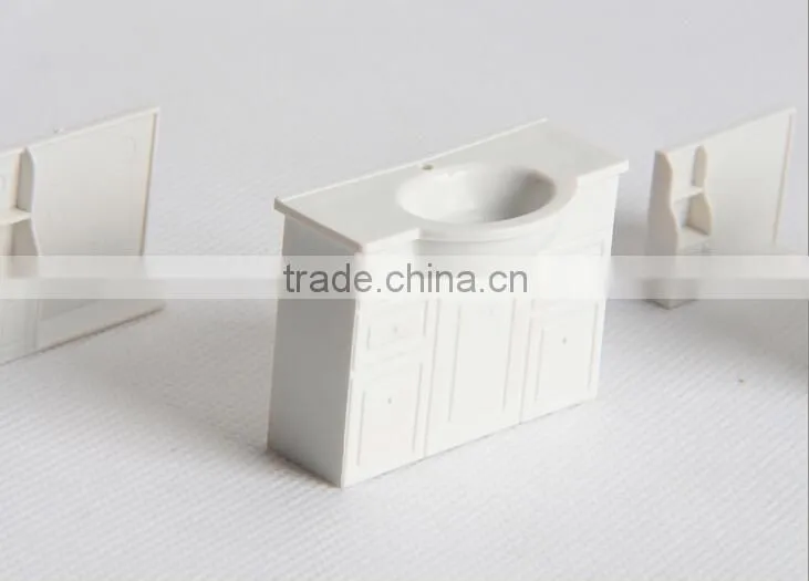 toilet bathroom building materails, model toilet furniture, architectural plastic model bathtub for scale 1/20