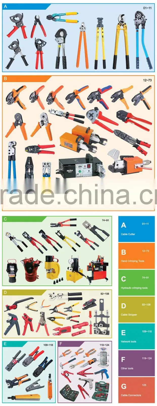 UTL Top Selling Products In Alibaba Electric Non-insulated Terminal Crimping Tool