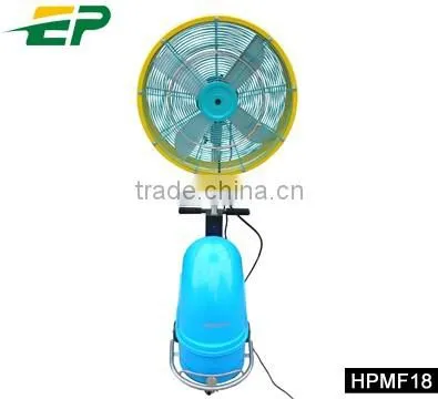 stand fan with water mist standing fan