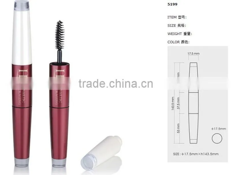Custom double end private label eyebrow mascara container