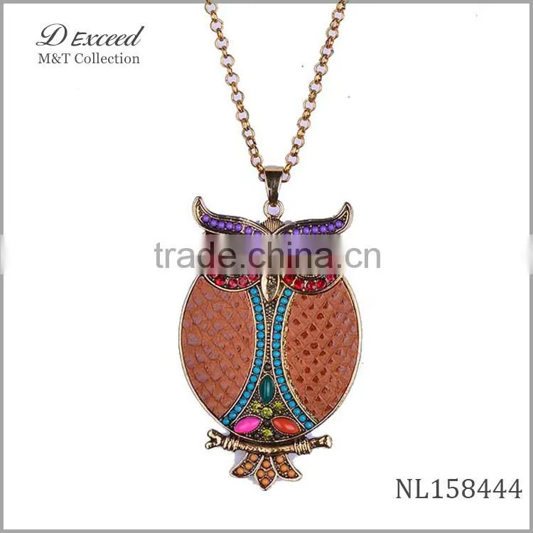 fashion animal owl pendant necklace charm pendant necklace